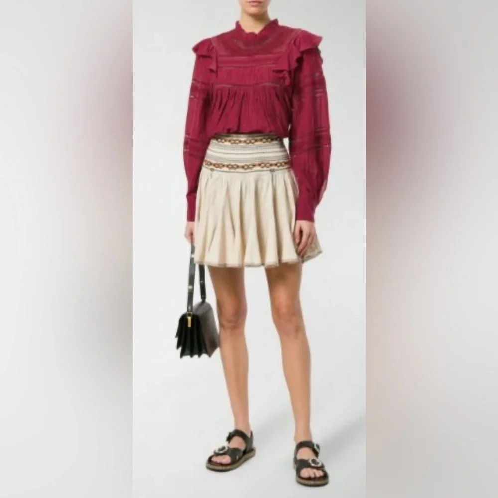 ISABEL MARANT ETOILE Women's‎ Lace Long Sleeve Blouse